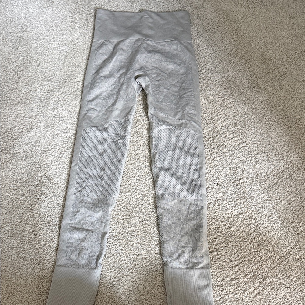 adidas Seamless Light Gray High-Waist Leggings